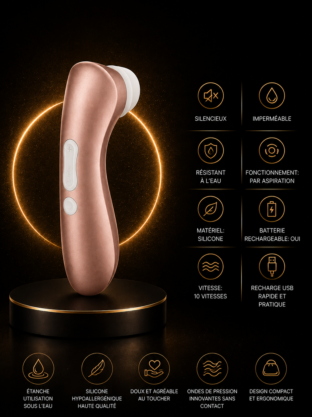 Stimulateur Clitoridien — Satisfyer Pro 2 Rose Gold